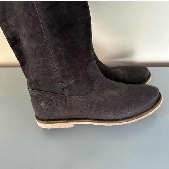 Frye Celia Black Leather Riding boots - Picture 4 of 9